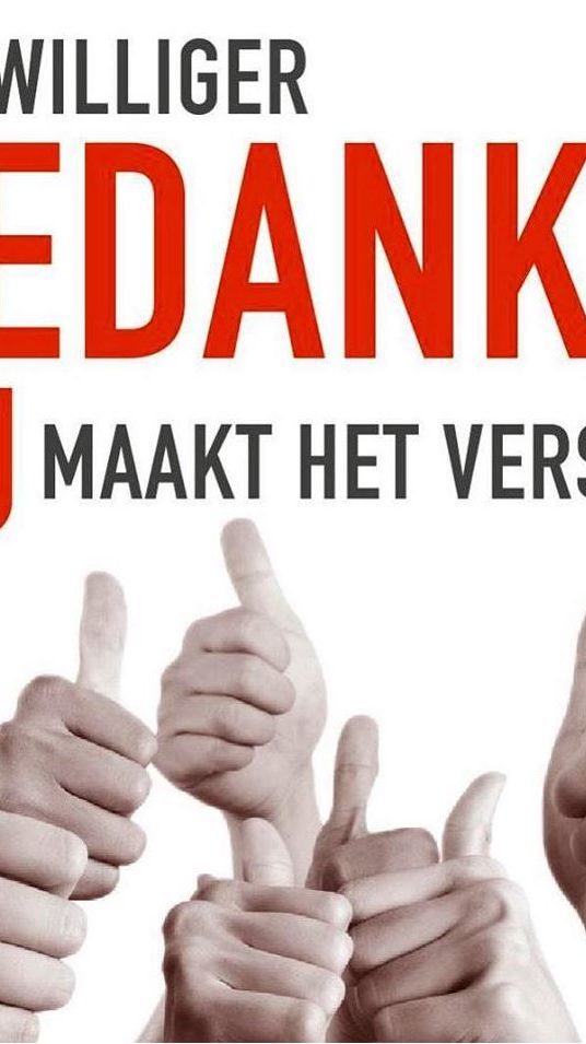 Vrijwilligers bedankt. We gaan ervoor!