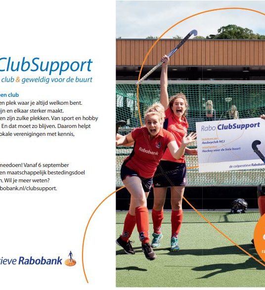 Wij doen mee met Rabo ClubSupport!