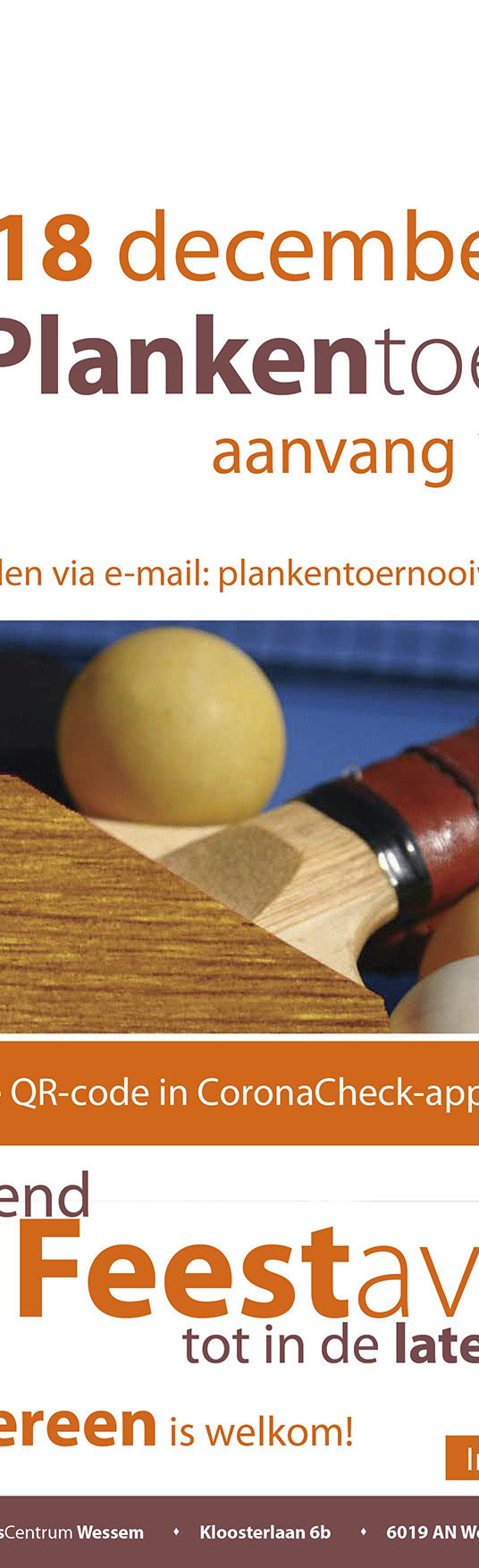 Plankentoernooi 2021. Save the date!