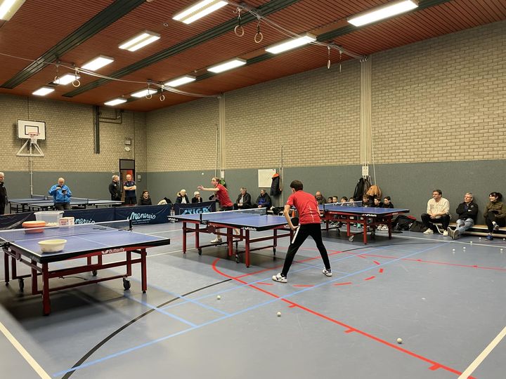 Tafeltennisdemo voor locatie Echt/Susteren